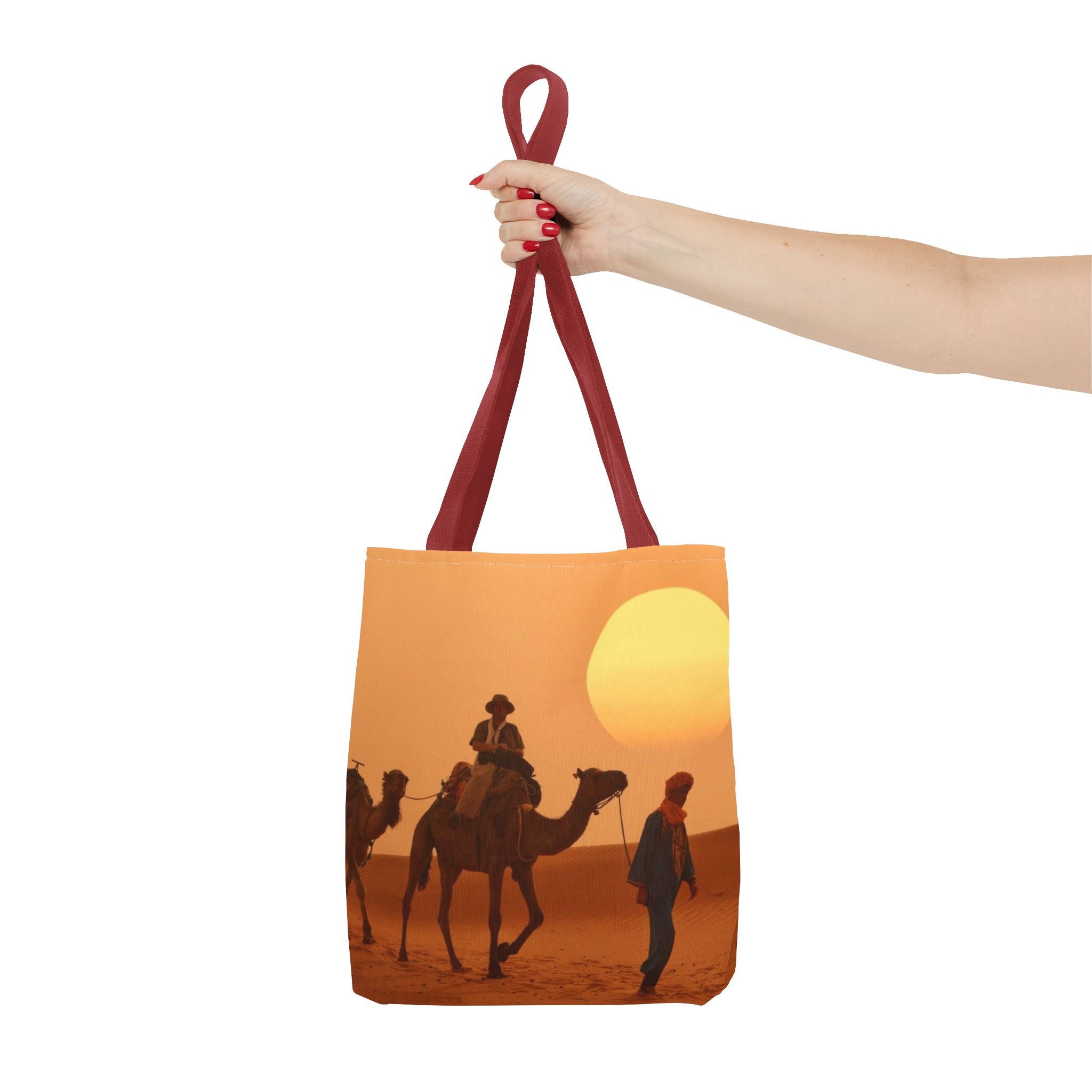 Morrocco design,Desert Sunset Tote Bag, Unique Beach Bag, Camel Print Market Tote, Eco-Friendly Shopper, Boho Style Carryall