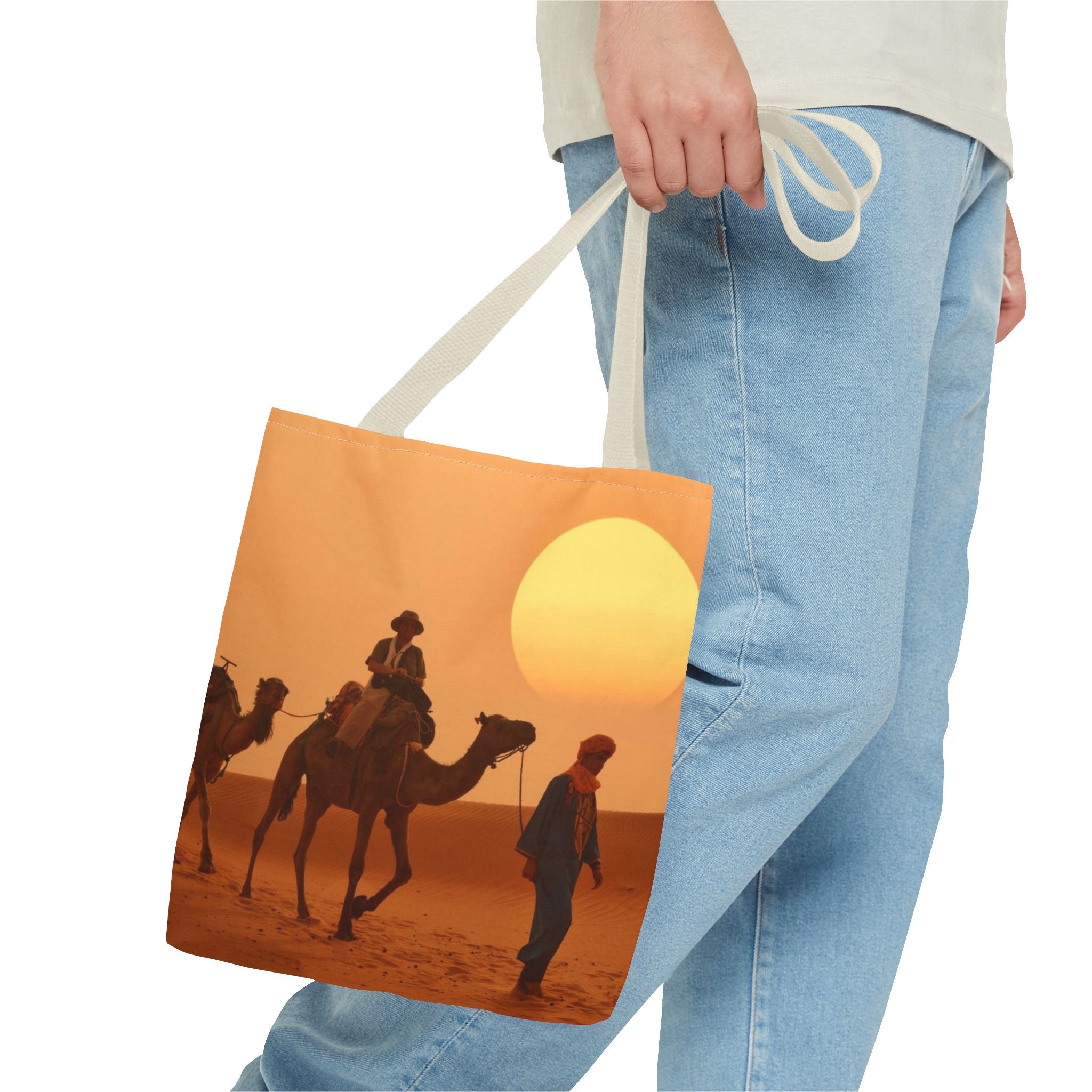 Morrocco design,Desert Sunset Tote Bag, Unique Beach Bag, Camel Print Market Tote, Eco-Friendly Shopper, Boho Style Carryall