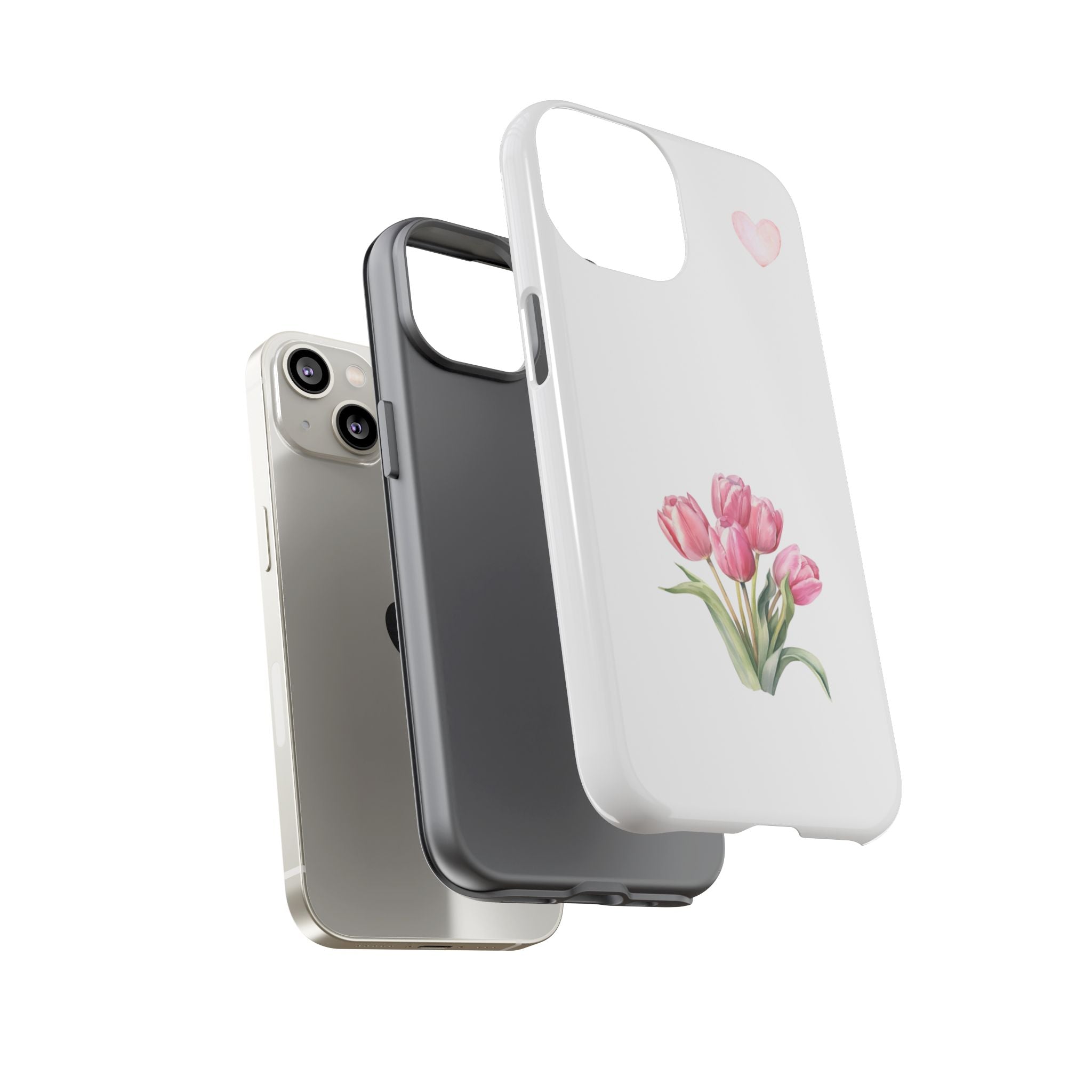 Floral Phone Case with Heart Design, Stylish Protective Case, Gift for Her, Cute Floral iPhone Cover, Elegant Spring Accessory, [...]