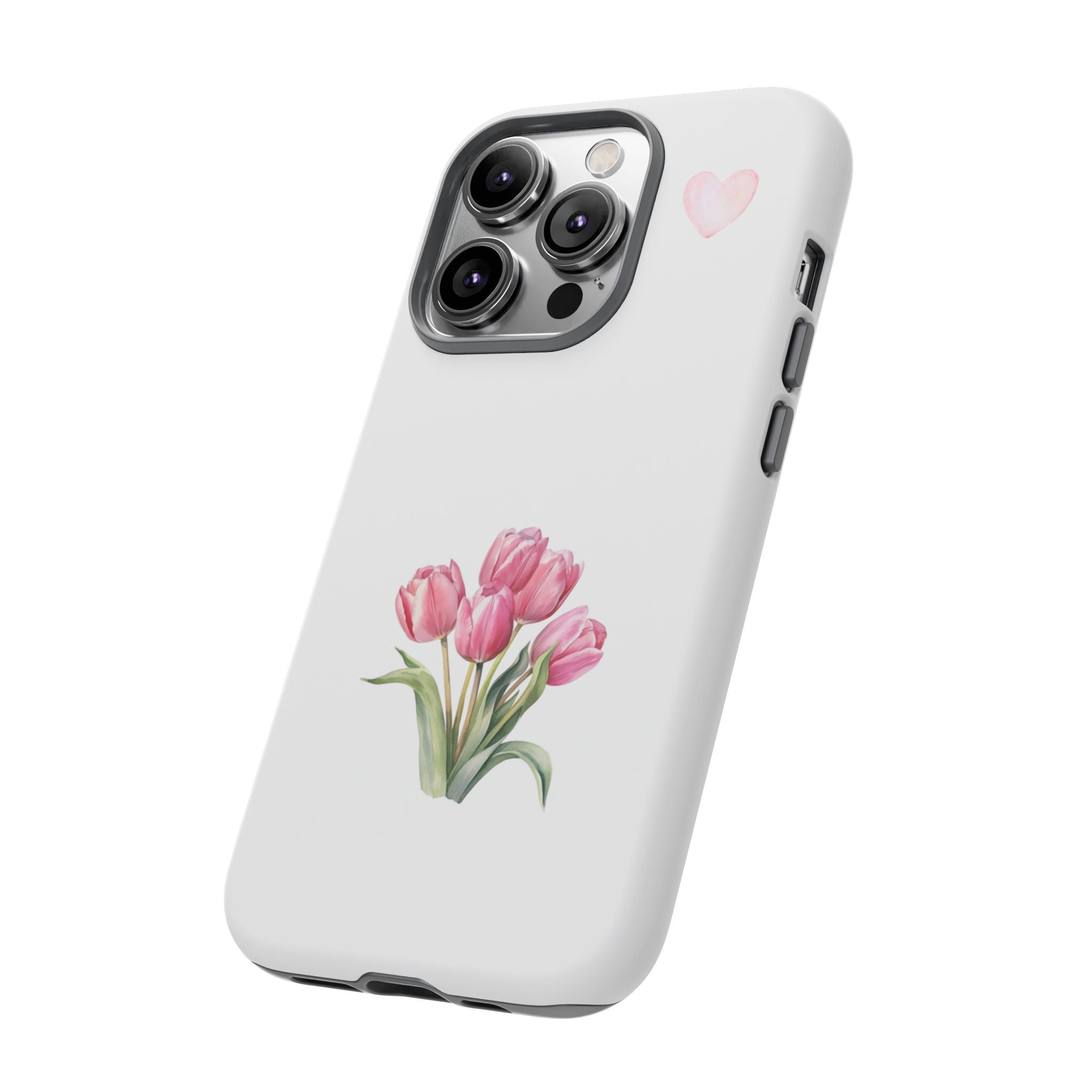 Floral Phone Case with Heart Design, Stylish Protective Case, Gift for Her, Cute Floral iPhone Cover, Elegant Spring Accessory, [...]