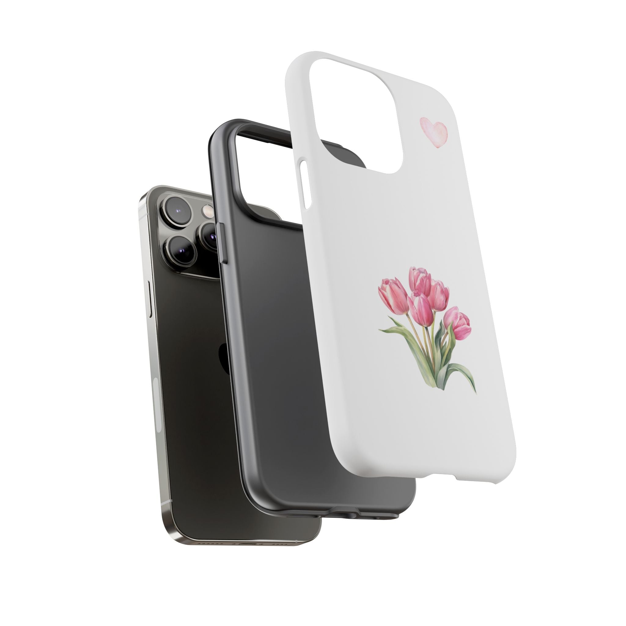 Floral Phone Case with Heart Design, Stylish Protective Case, Gift for Her, Cute Floral iPhone Cover, Elegant Spring Accessory, [...]
