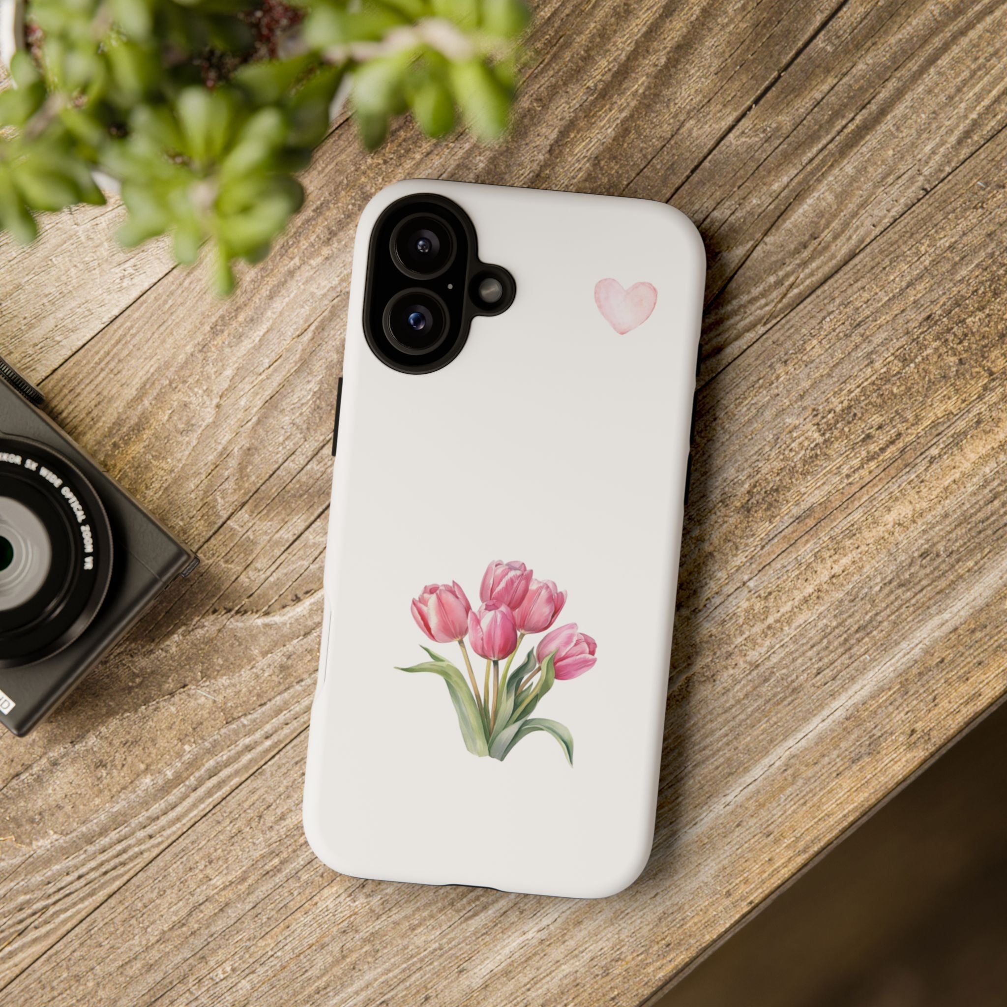 Floral Phone Case with Heart Design, Stylish Protective Case, Gift for Her, Cute Floral iPhone Cover, Elegant Spring Accessory, [...]