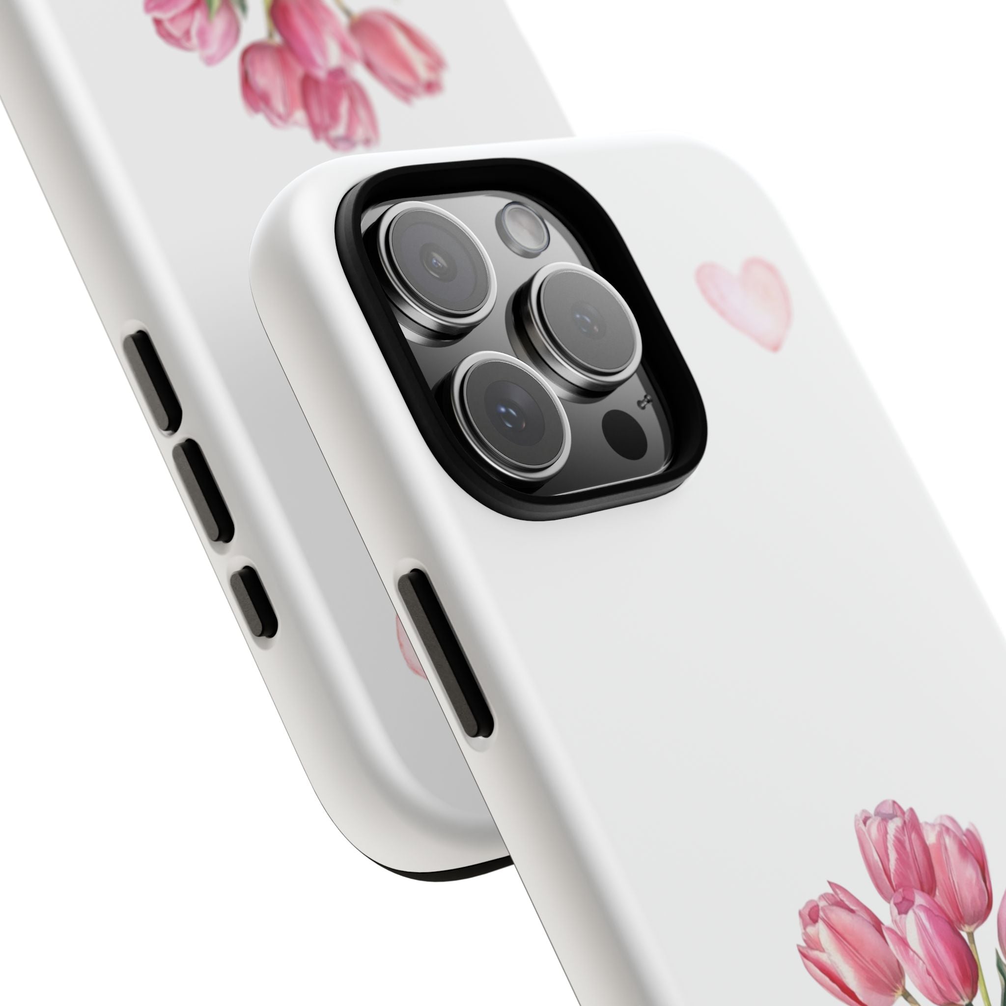 Floral Phone Case with Heart Design, Stylish Protective Case, Gift for Her, Cute Floral iPhone Cover, Elegant Spring Accessory, [...]