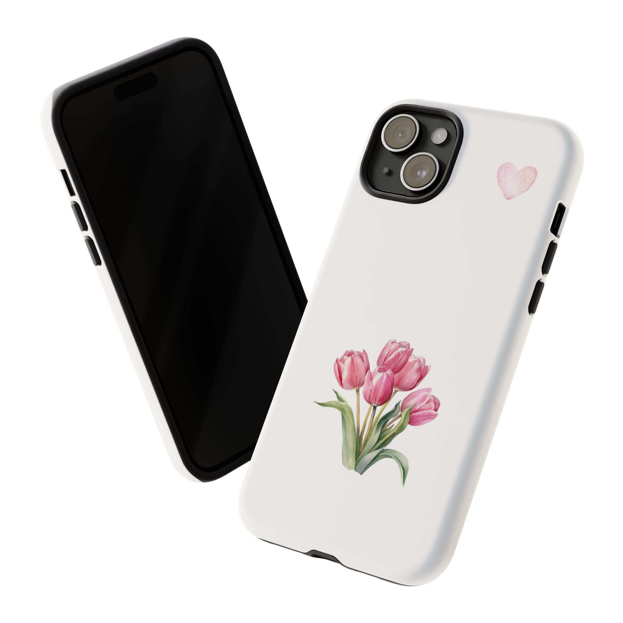 Floral Phone Case with Heart Design, Stylish Protective Case, Gift for Her, Cute Floral iPhone Cover, Elegant Spring Accessory, [...]