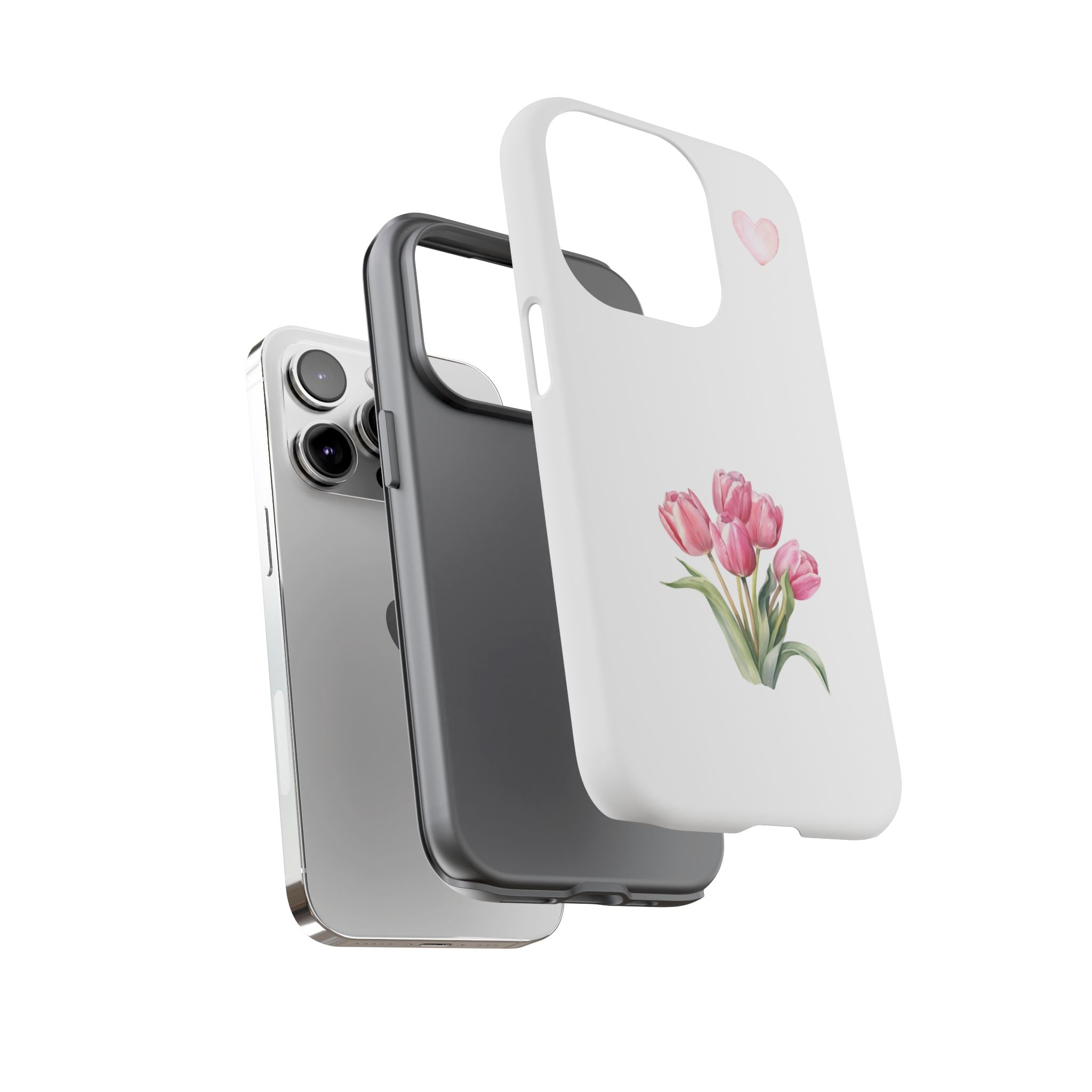 Floral Phone Case with Heart Design, Stylish Protective Case, Gift for Her, Cute Floral iPhone Cover, Elegant Spring Accessory, [...]