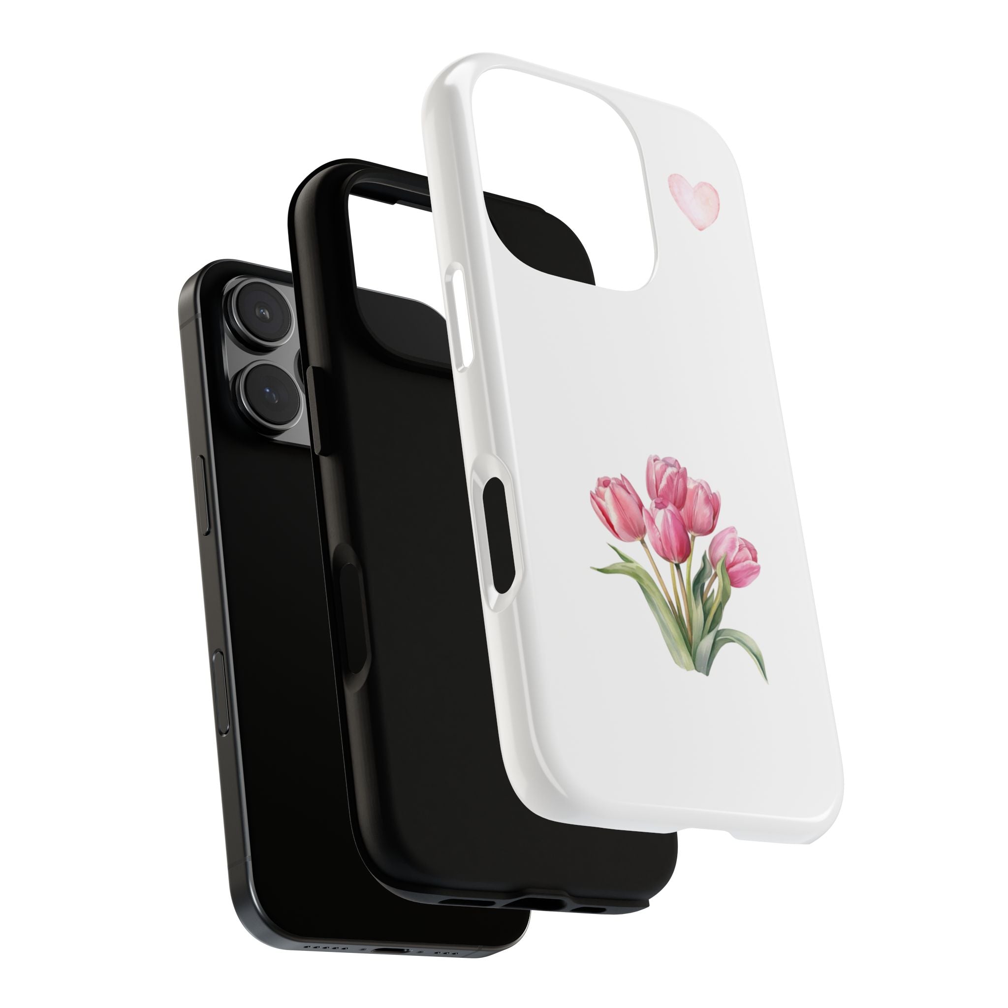 Floral Phone Case with Heart Design, Stylish Protective Case, Gift for Her, Cute Floral iPhone Cover, Elegant Spring Accessory, [...]