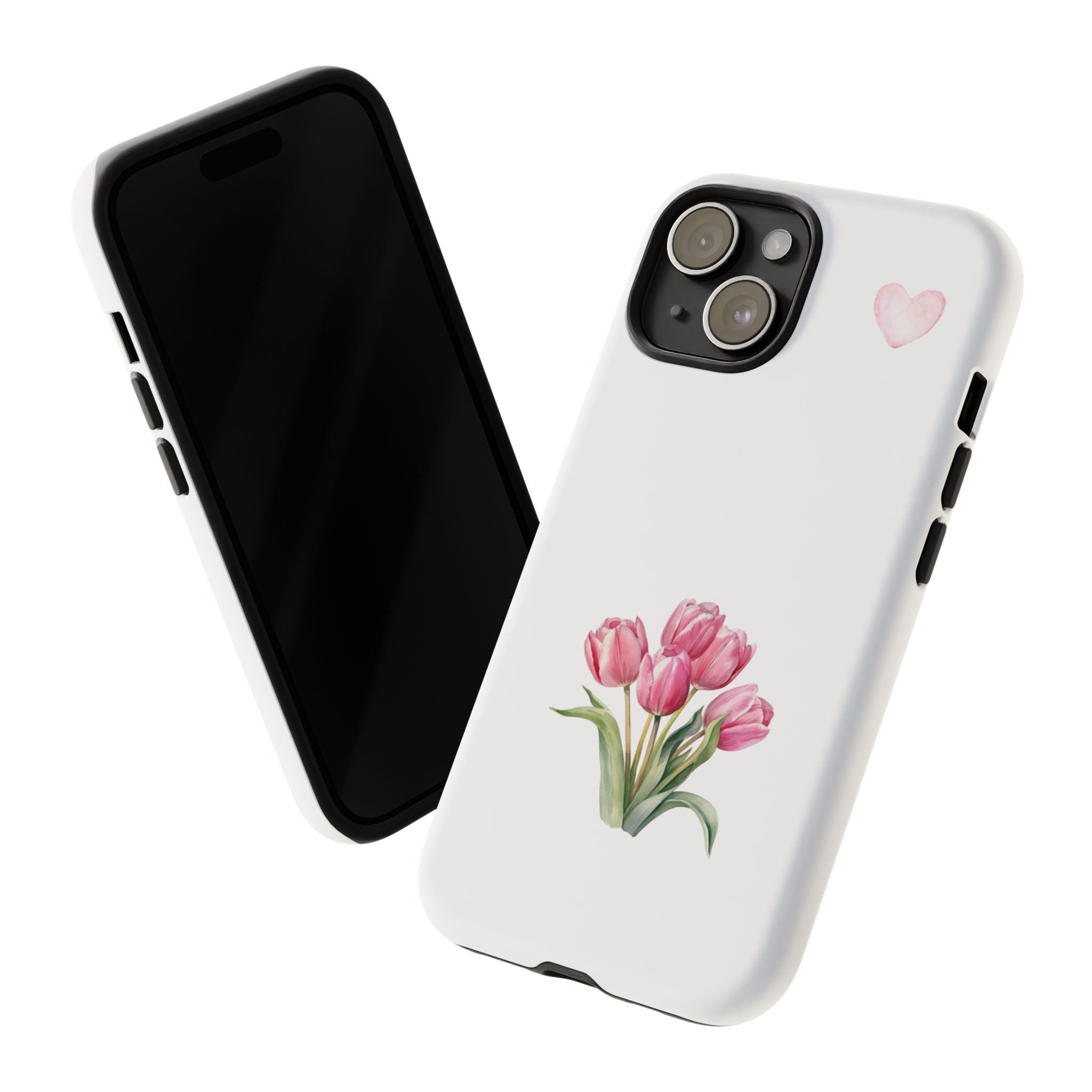 Floral Phone Case with Heart Design, Stylish Protective Case, Gift for Her, Cute Floral iPhone Cover, Elegant Spring Accessory, [...]