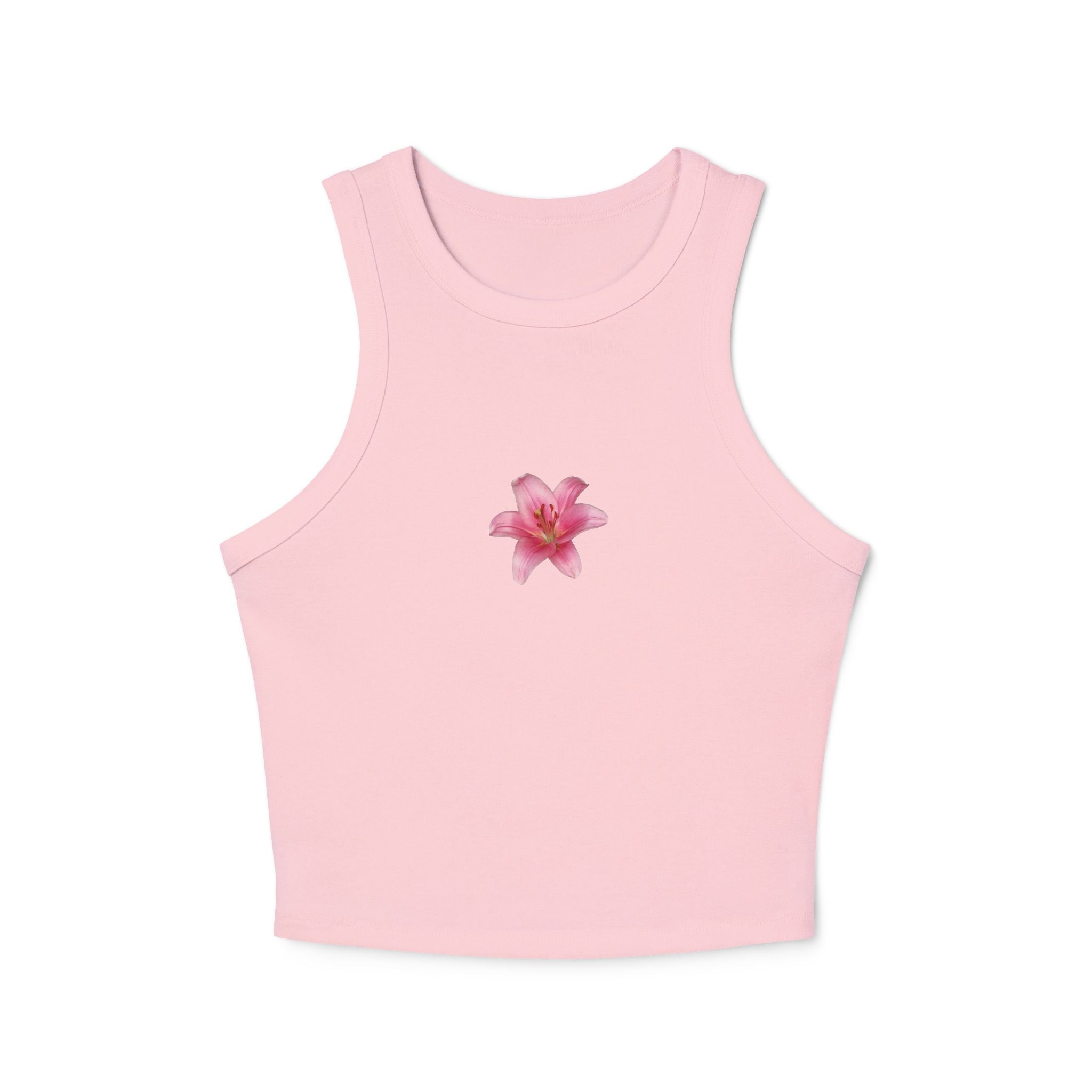Floral Print Racer Tank, Women's Summer Top, Casual Wear, Beach Outfit, Gift for Her, Relaxed Fit