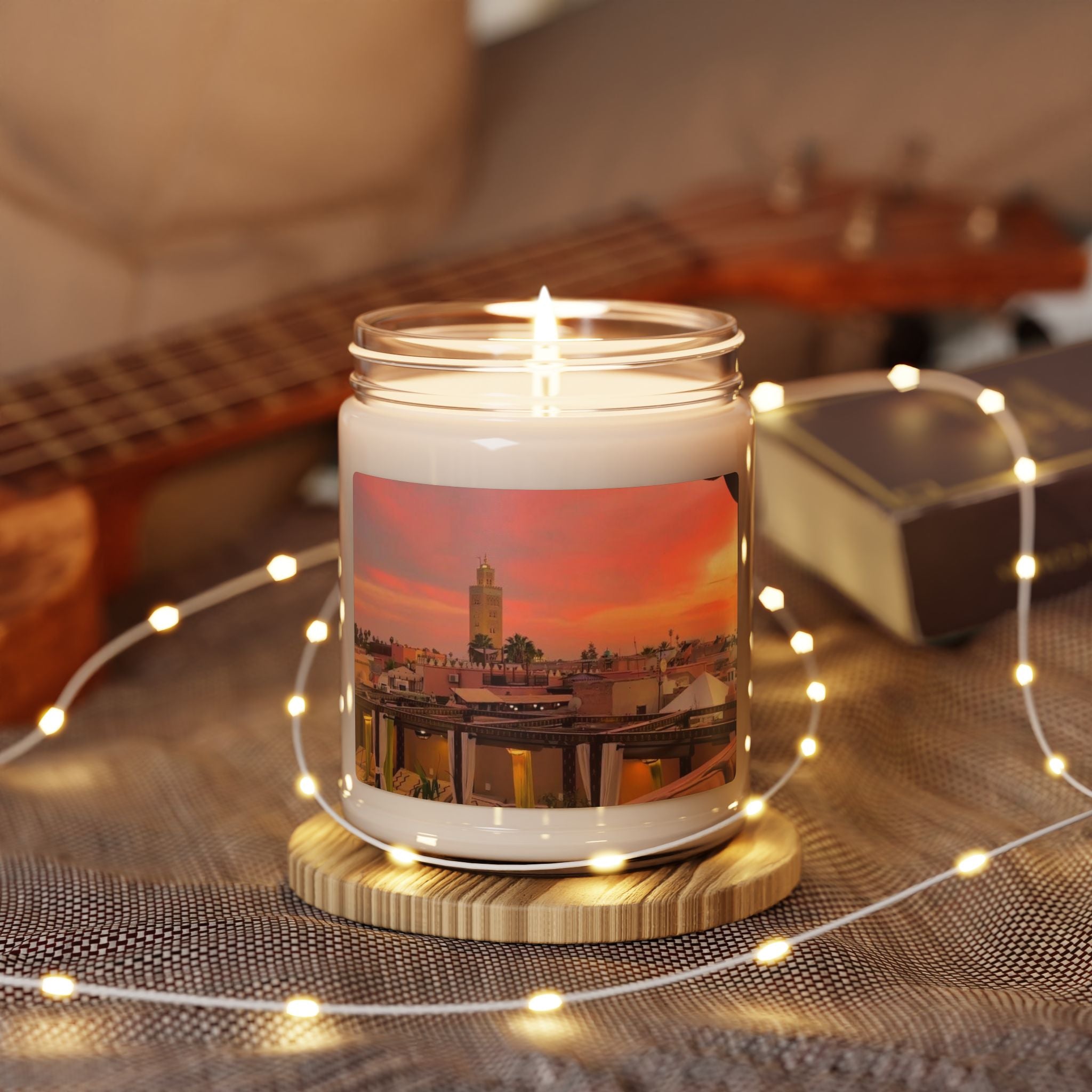 Sunset Oasis Scented Soy Candle | Relaxing Aromatherapy | Home Decor | Gifts for Her | Self-Care Essential | Eco-Friendly Candle