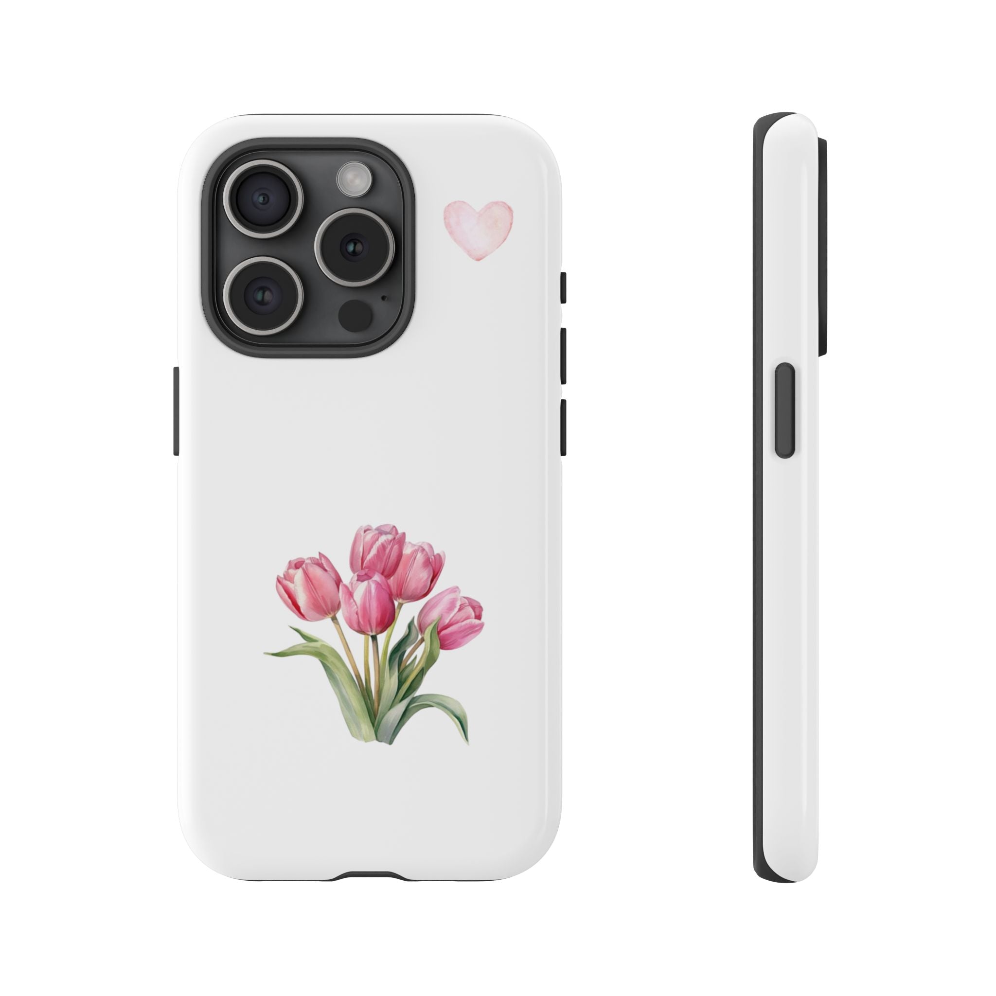 Floral Phone Case with Heart Design, Stylish Protective Case, Gift for Her, Cute Floral iPhone Cover, Elegant Spring Accessory, [...]