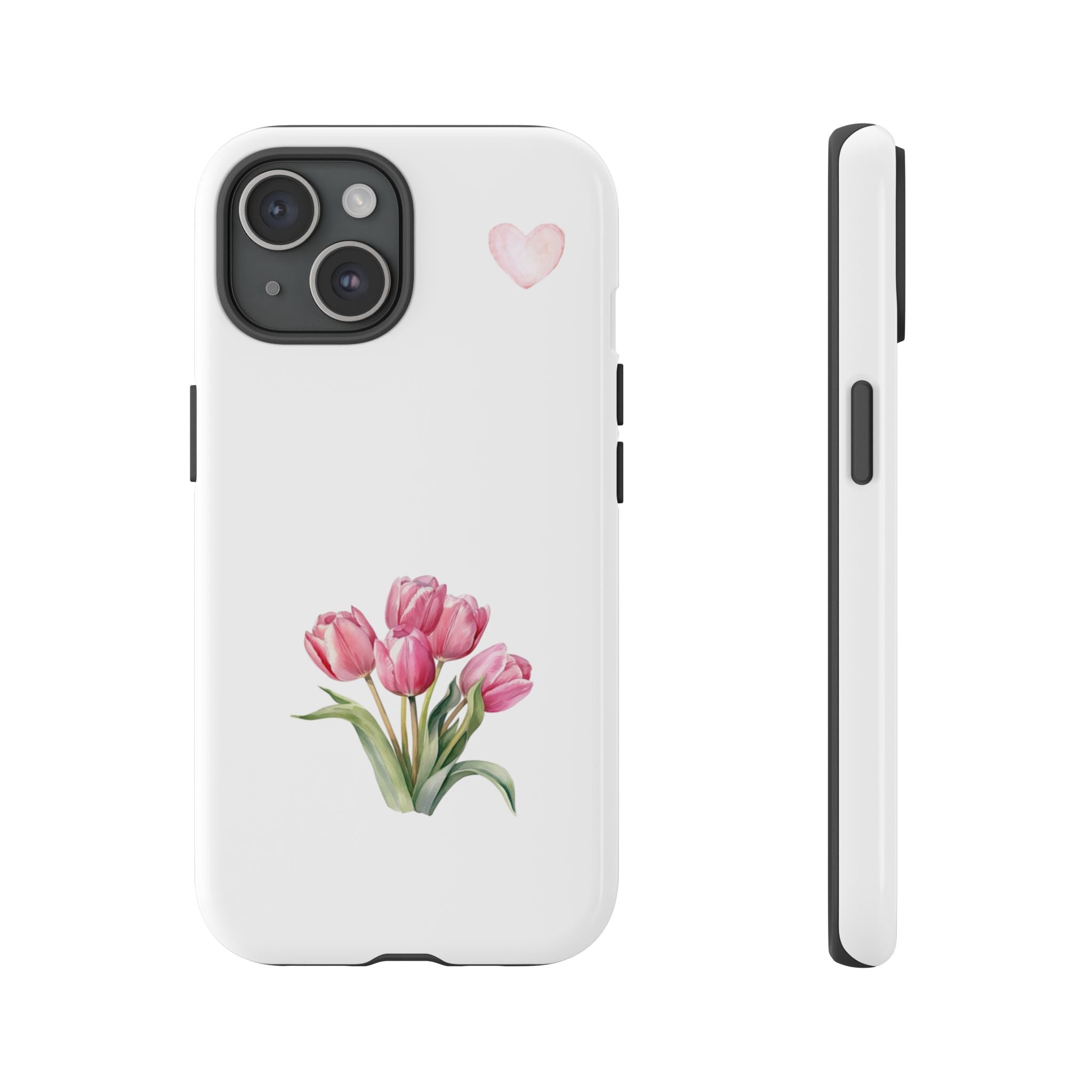 Floral Phone Case with Heart Design, Stylish Protective Case, Gift for Her, Cute Floral iPhone Cover, Elegant Spring Accessory, [...]