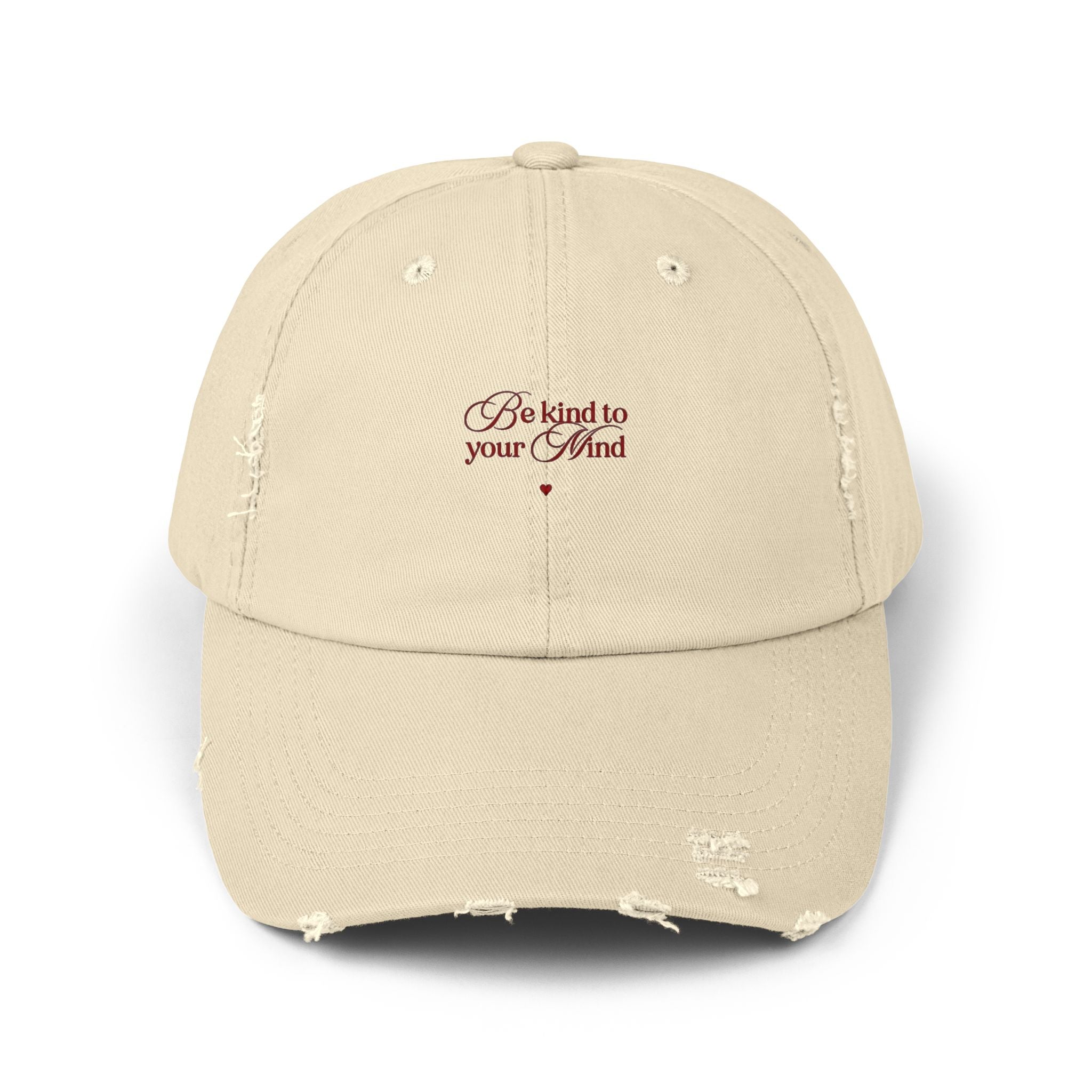Distressed Cap with Motivational Quote, Vintage Style Hat, Casual Wear, Gifts for Him/Her, Everyday Accessory, Trendy Headwear