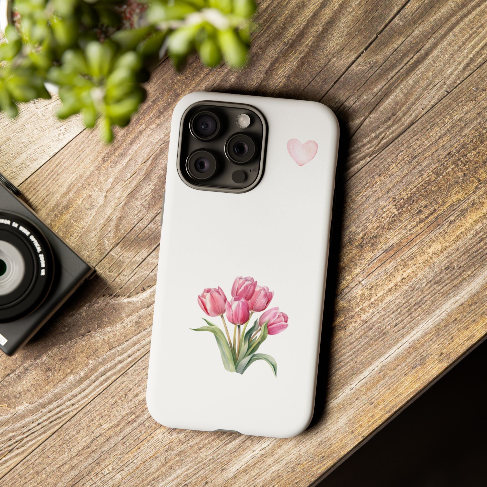 Floral Phone Case with Heart Design, Stylish Protective Case, Gift for Her, Cute Floral iPhone Cover, Elegant Spring Accessory, [...]