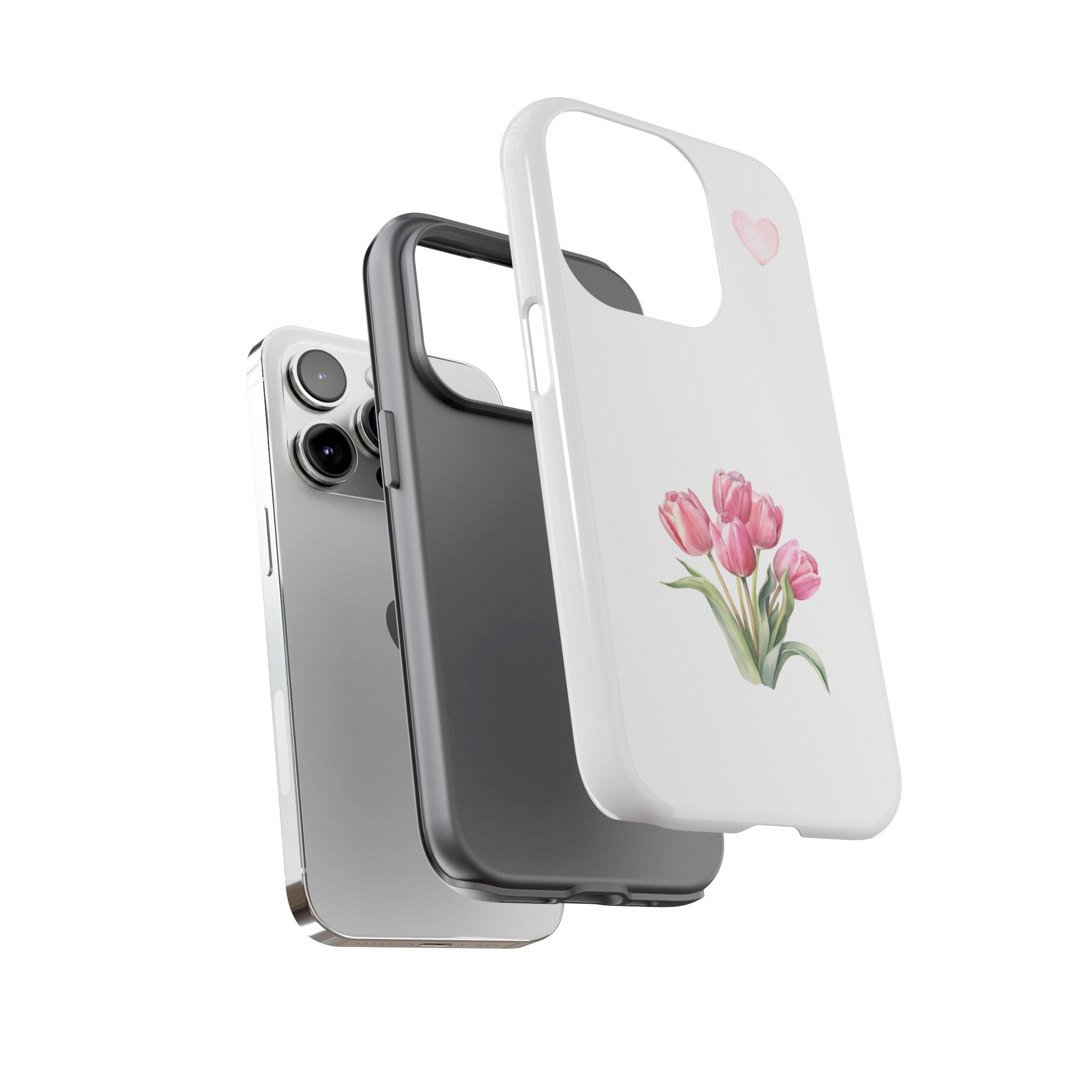 Floral Phone Case with Heart Design, Stylish Protective Case, Gift for Her, Cute Floral iPhone Cover, Elegant Spring Accessory, [...]