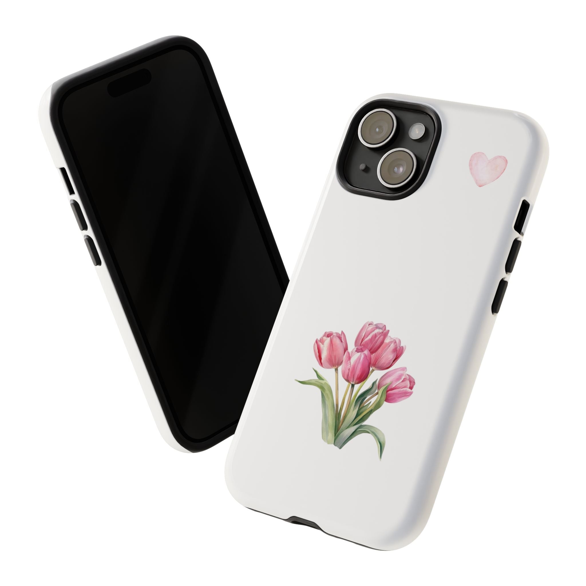 Floral Phone Case with Heart Design, Stylish Protective Case, Gift for Her, Cute Floral iPhone Cover, Elegant Spring Accessory, [...]