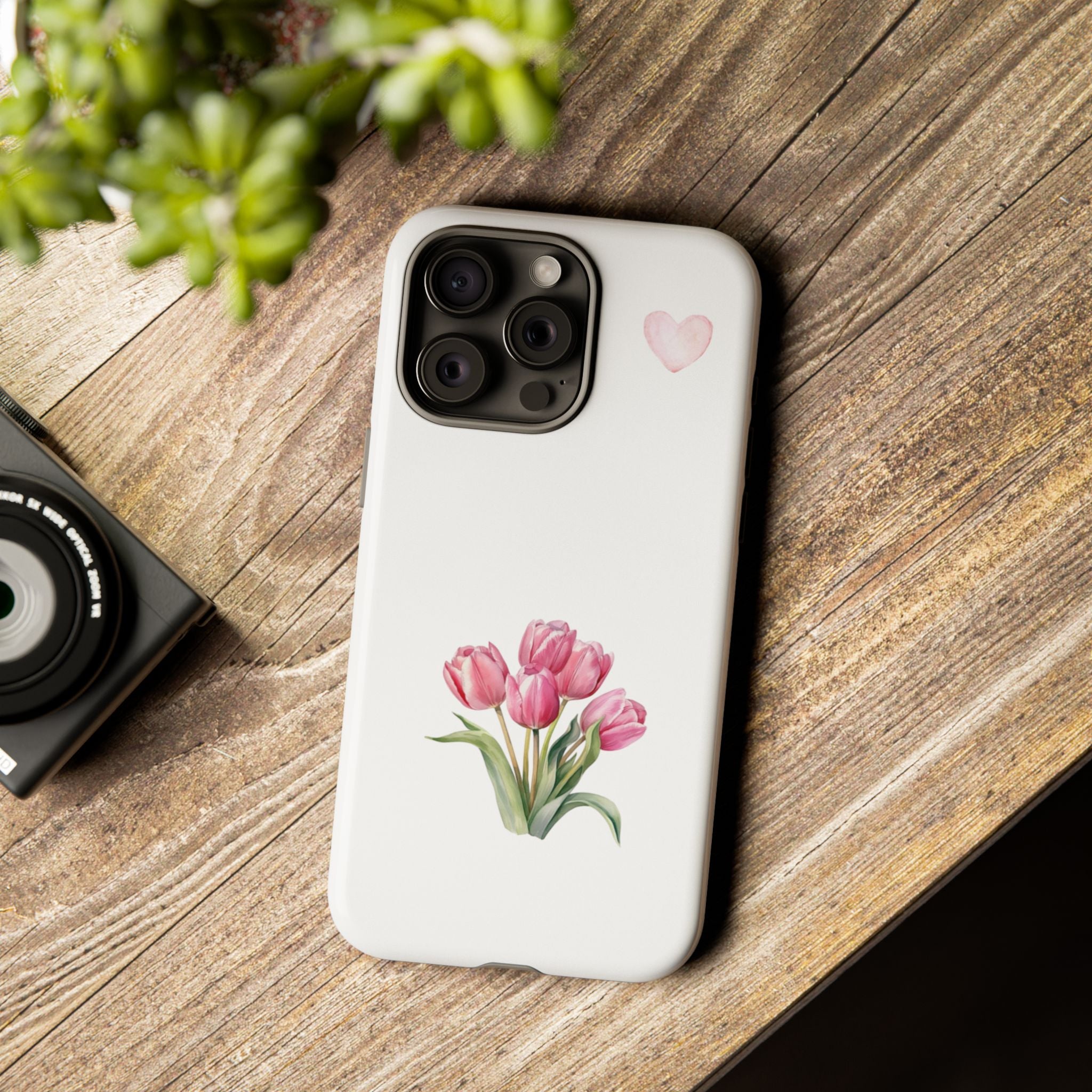 Floral Phone Case with Heart Design, Stylish Protective Case, Gift for Her, Cute Floral iPhone Cover, Elegant Spring Accessory, [...]