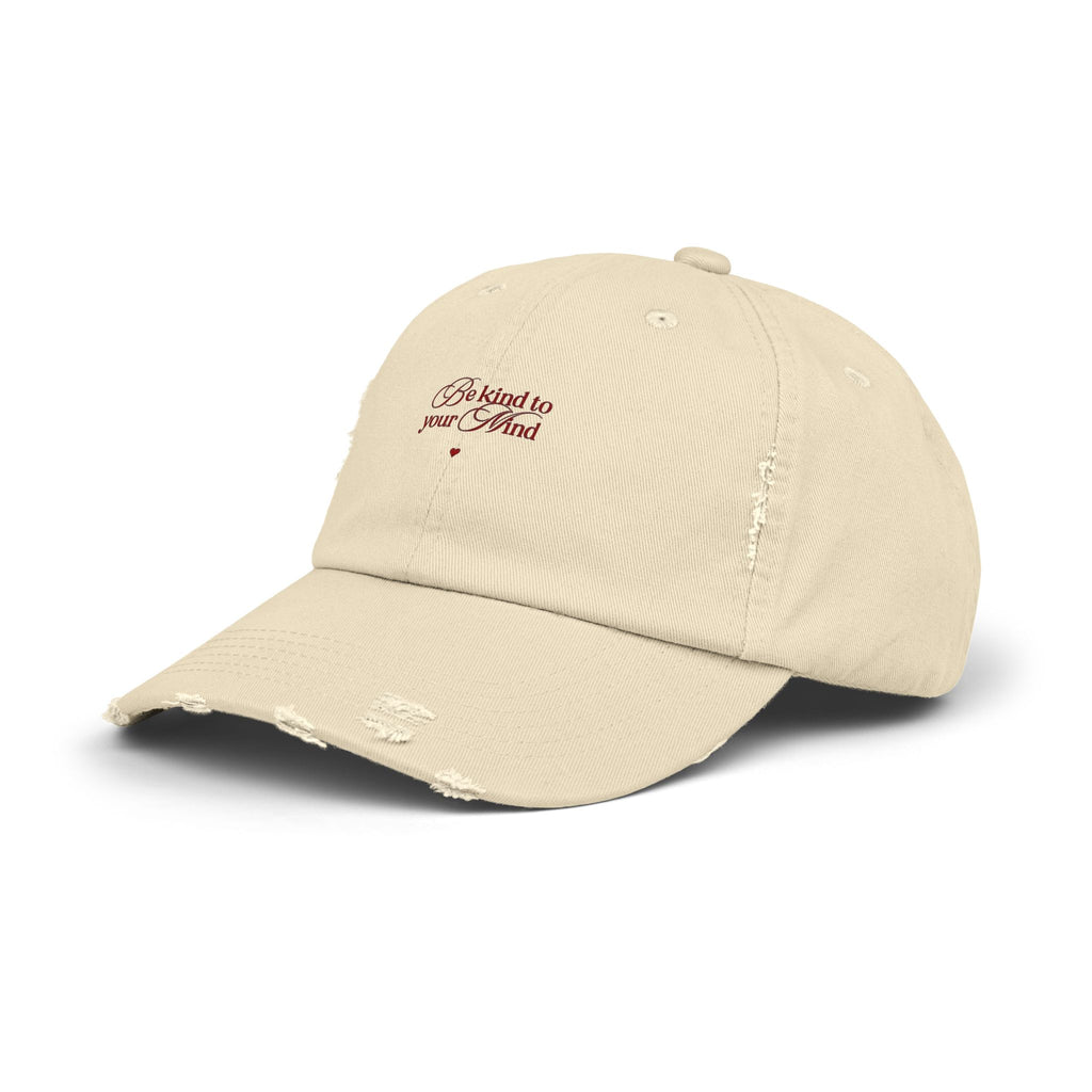 Distressed Cap with Motivational Quote, Vintage Style Hat, Casual Wear, Gifts for Him/Her, Everyday Accessory, Trendy Headwear