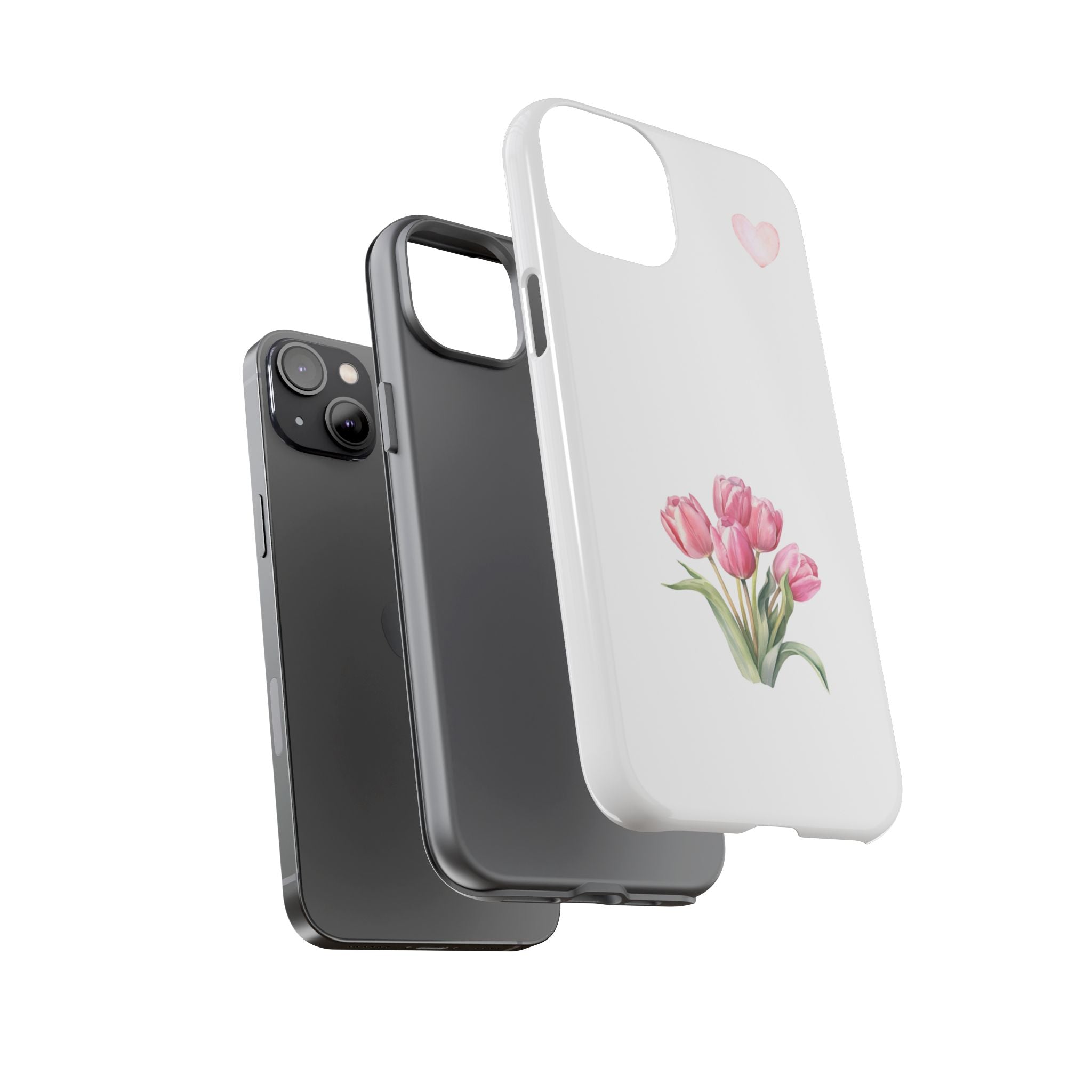 Floral Phone Case with Heart Design, Stylish Protective Case, Gift for Her, Cute Floral iPhone Cover, Elegant Spring Accessory, [...]