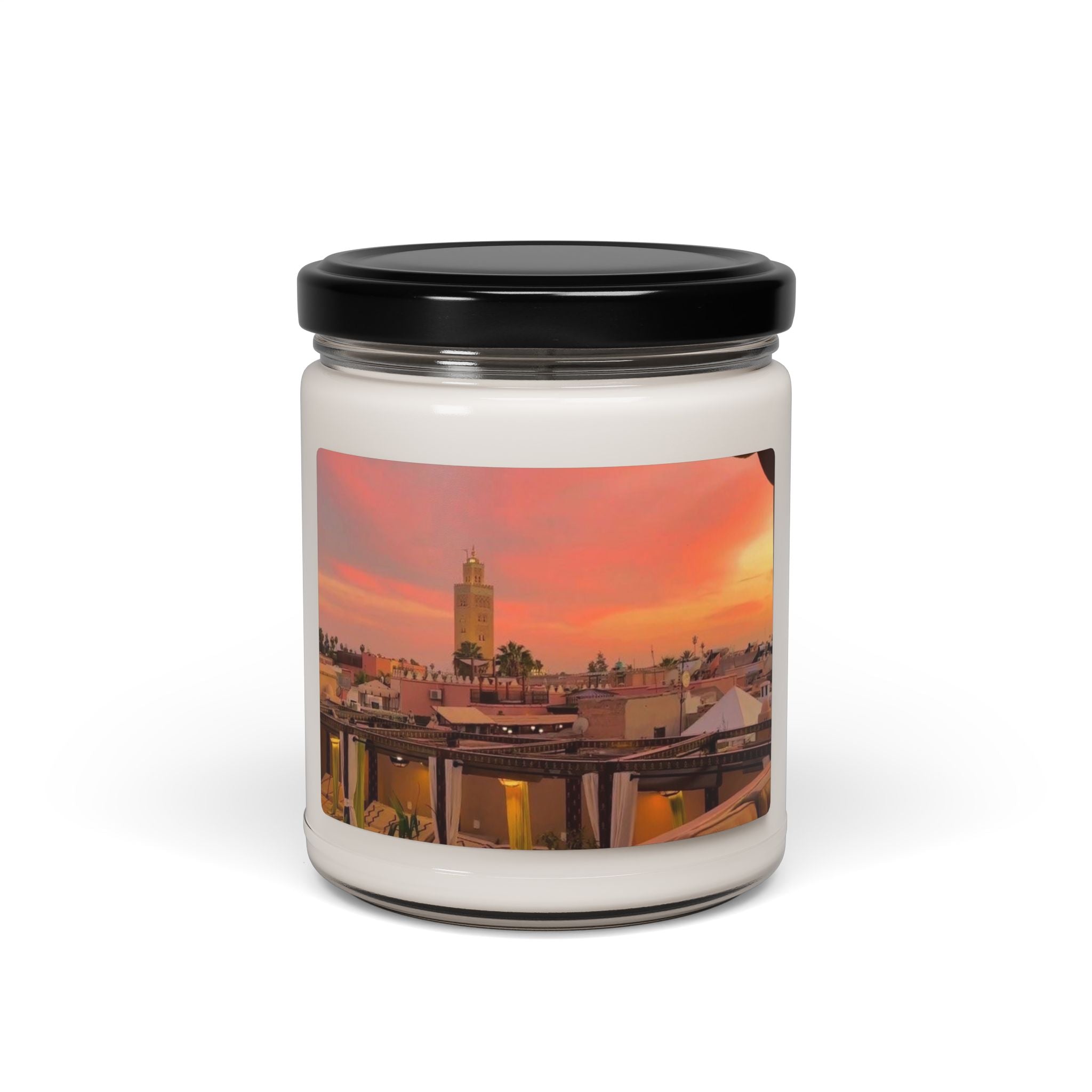 Sunset Oasis Scented Soy Candle | Relaxing Aromatherapy | Home Decor | Gifts for Her | Self-Care Essential | Eco-Friendly Candle