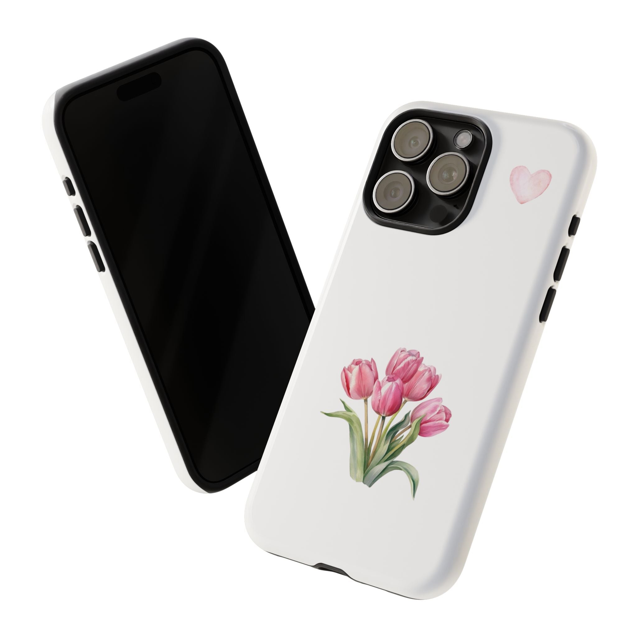 Floral Phone Case with Heart Design, Stylish Protective Case, Gift for Her, Cute Floral iPhone Cover, Elegant Spring Accessory, [...]