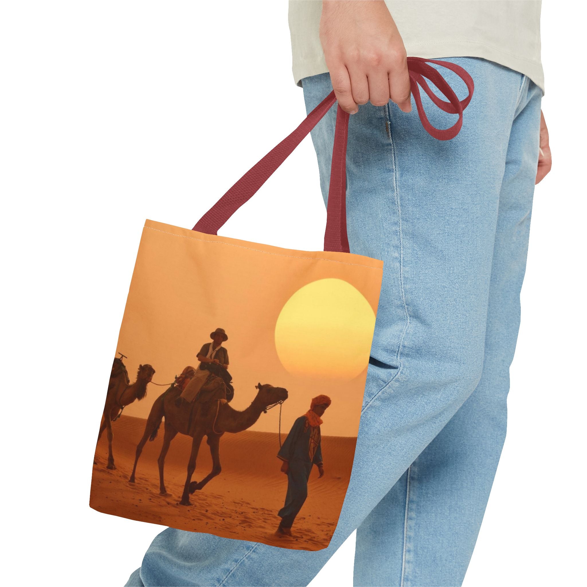 Morrocco design,Desert Sunset Tote Bag, Unique Beach Bag, Camel Print Market Tote, Eco-Friendly Shopper, Boho Style Carryall