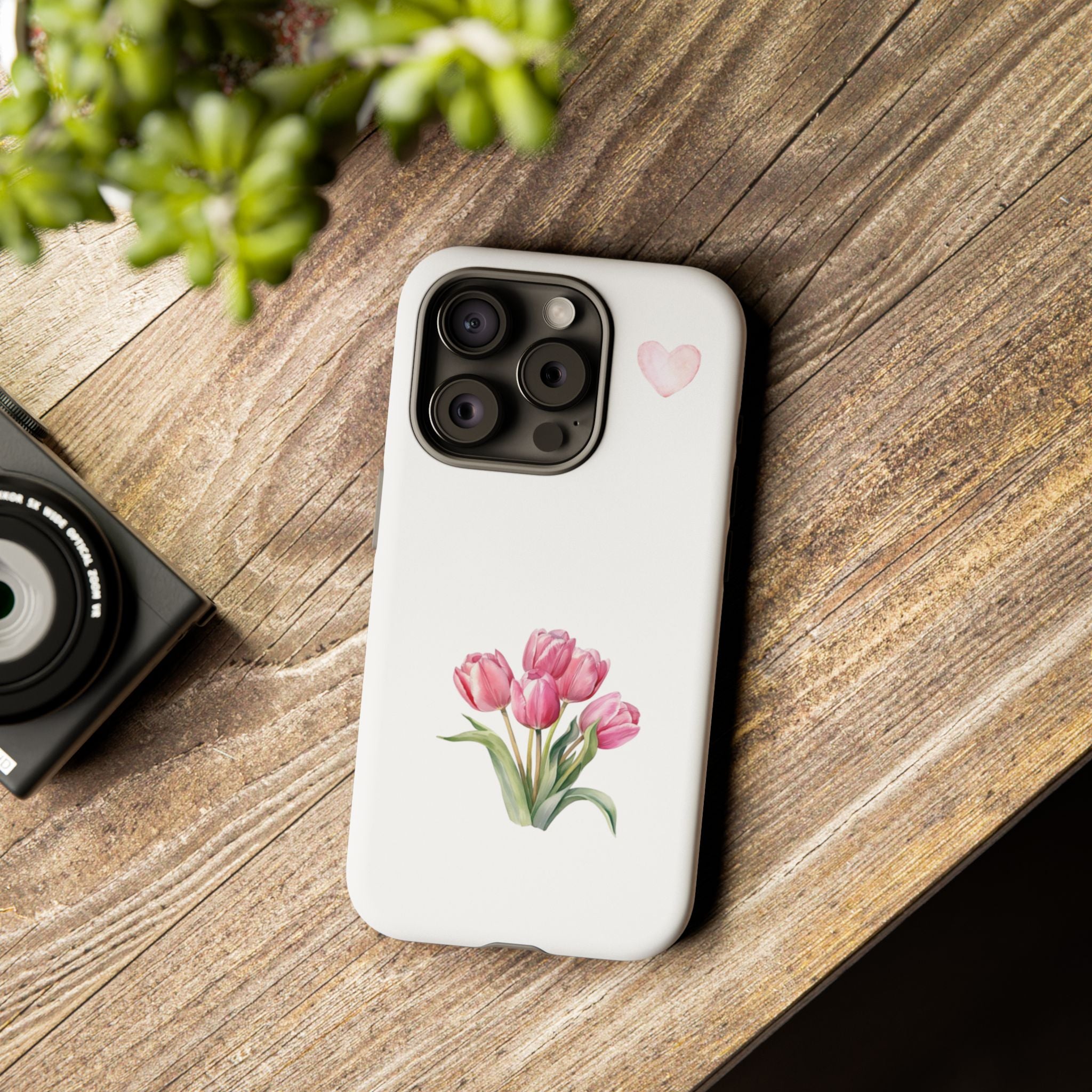 Floral Phone Case with Heart Design, Stylish Protective Case, Gift for Her, Cute Floral iPhone Cover, Elegant Spring Accessory, [...]